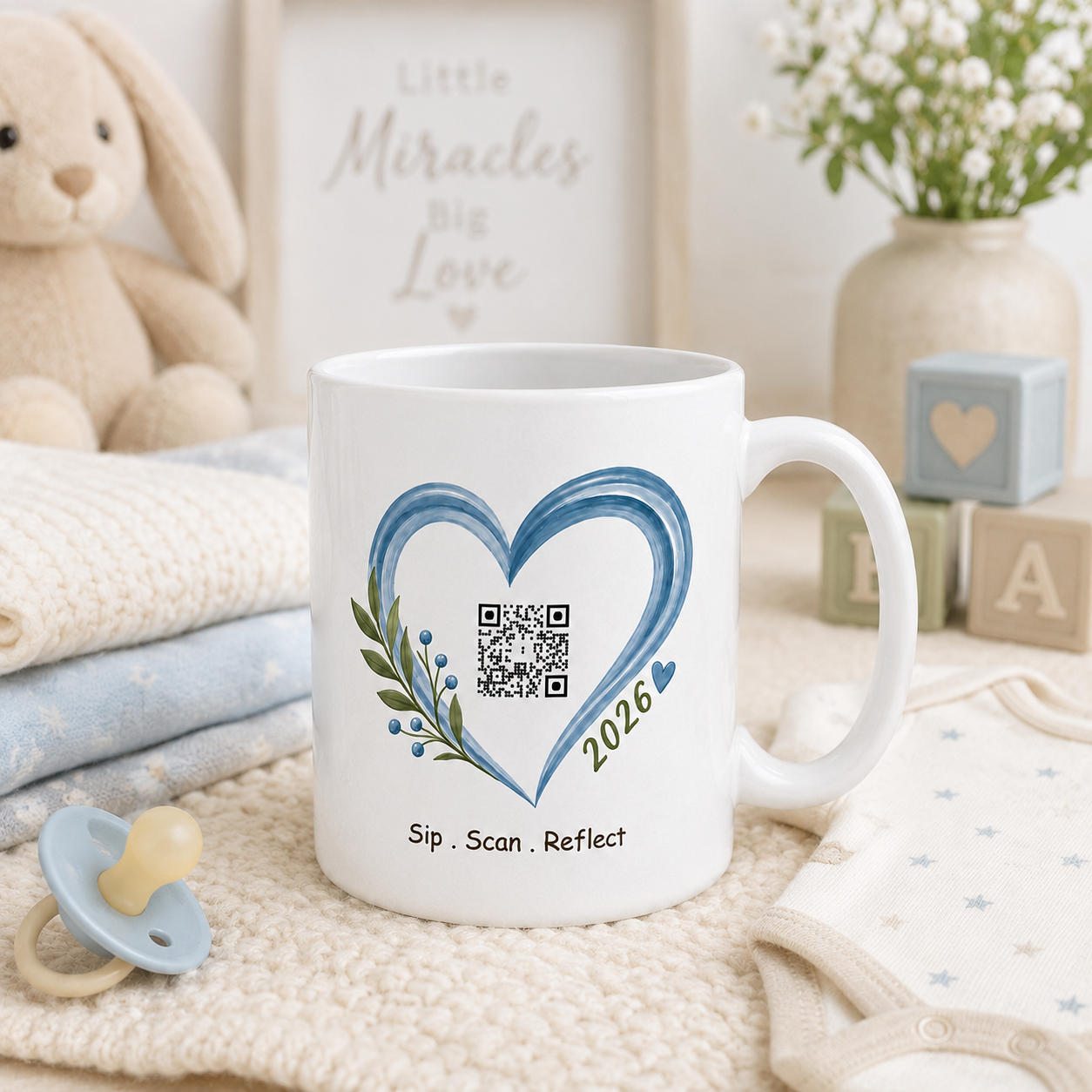 Jesus, Tea & 3 Hours of Sleep mug back, boy